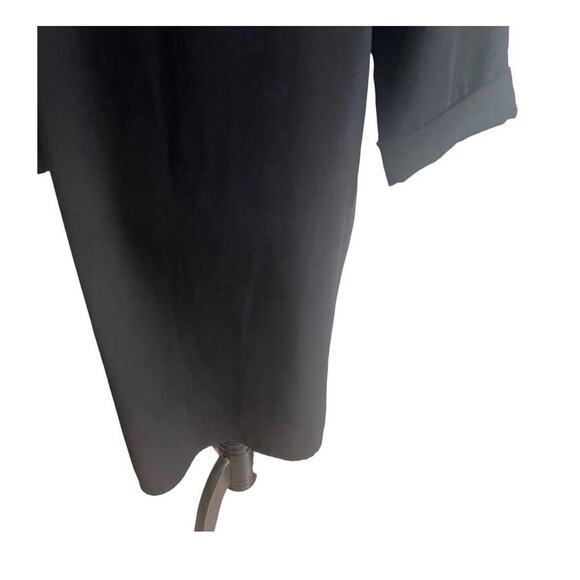 Top Shop Solid Black Longline Open Front Cardigan Size 6 Lagenlook Minimalist - Picture 11 of 13